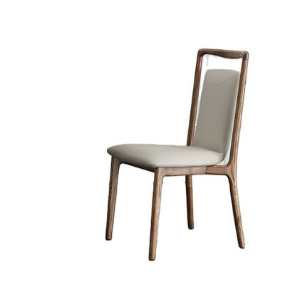 Inicio Muebles de estilo nórdico moderno Restaurante Sala de comedor Sillas de comedor de madera con acabado de nitrolaca