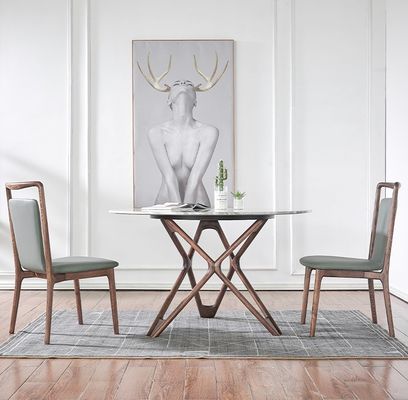 Inicio Muebles de estilo nórdico moderno Restaurante Sala de comedor Sillas de comedor de madera con acabado de nitrolaca