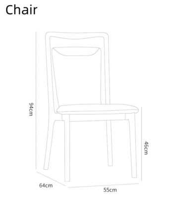Inicio Muebles de estilo nórdico moderno Restaurante Sala de comedor Sillas de comedor de madera con acabado de nitrolaca