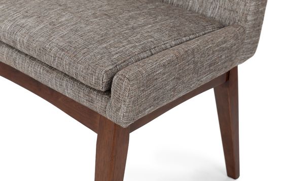 Embalaje del correo Nórdico Moderno estructura de madera de tela silla de comedor para restaurante hotel marco de madera de caucho