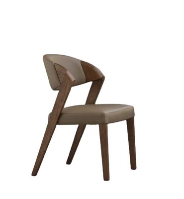 Muebles de comedor de lujo italiano de diseño moderno silla de café de madera sillas apiladas para comidas sofisticadas