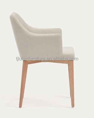 Sillones de comedor revestidos con tejido nórdico de madera Muebles de cocina minimalistas con colores personalizados y diseño nórdico de lujo