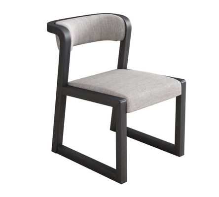 Silla de cuero/algodón y lino de madera PU W56*D51*H71CM para comedor Restaurante de estilo nórdico moderno sin plegado