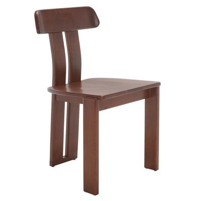Silla de comedor de madera maciza Muebles de espalda alta de época para la colección de hogares modernos