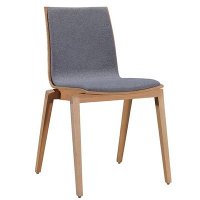 Camas de comedor de tela moderna confortable de terciopelo para restaurante de madera