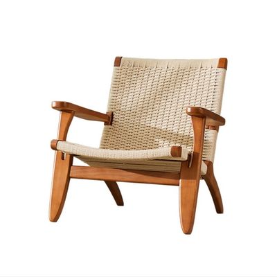 Muebles de salón de madera maciza con reposabrazos de nitrolacquer