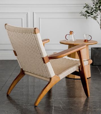 Muebles de salón de madera maciza con reposabrazos de nitrolacquer