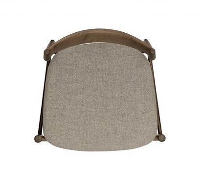 Silla de comedor de madera tapizada de cuero de PU en estilo de diseño tradicional para muebles de restaurante