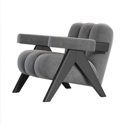 Robusto diseño moderno de tejido de madera Sala de estar silla de comedor tapizada Sofá Muebles