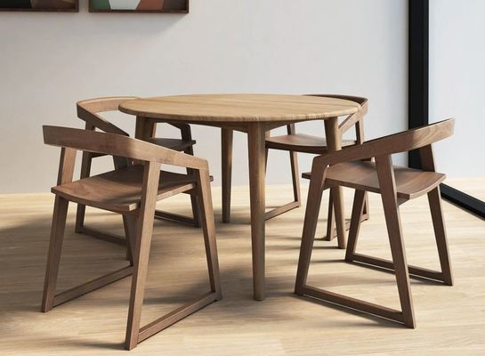 Casa Muebles de madera silla de comedor de madera maciza para el comedor