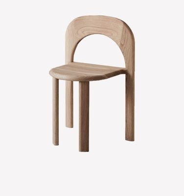 Sala de comedor de madera resistente Restaurante de diseño moderno silla apilada