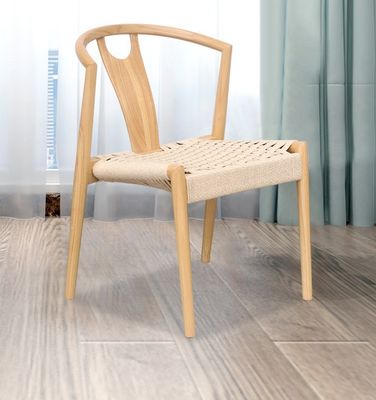 Sillones de madera sólida natural tejida con cordón de deseos La adición perfecta al diseño japonés moderno