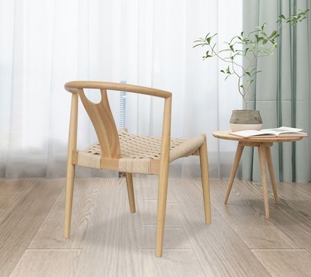 Sillones de madera sólida natural tejida con cordón de deseos La adición perfecta al diseño japonés moderno