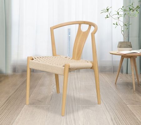 Sillones de madera sólida natural tejida con cordón de deseos La adición perfecta al diseño japonés moderno