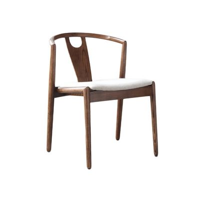 Embalaje de correo N Muebles de comedor Moderno de madera sólida PU de cuero / tela silla apilada para en el restaurante y sala de estar
