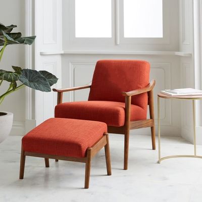 Silla de ocio de tela de sala de estar / cuero de PU con personalización de estilo de diseño moderno