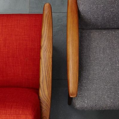 Silla de ocio de tela de sala de estar / cuero de PU con personalización de estilo de diseño moderno