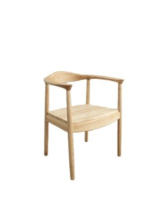 Silla de madera de roble Muebles de sala de estar W55*D43*H76CM Silla de comedor de madera sólida moderna