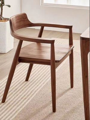 Silla de madera de roble Muebles de sala de estar W55*D43*H76CM Silla de comedor de madera sólida moderna
