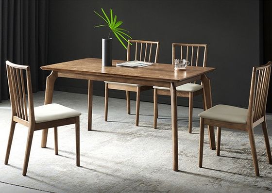Silla de ocio Restaurante Silla de comedor de madera maciza con diseño y tapicería