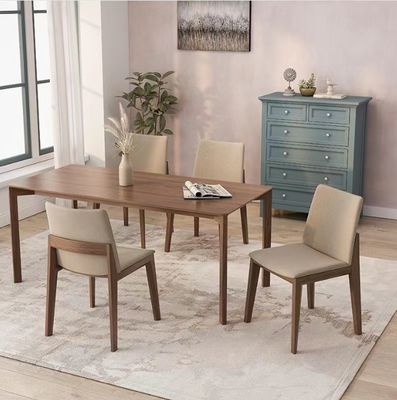 Villa de madera maciza sillas de mesa con acabado de nitrolacquer y diseño moderno para comedor restaurante y hotel