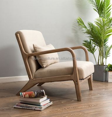 Color personalizado Mono Veludo / Algodón y Lino / Muebles de Cuero PU Silla de Salón para interiores modernos y elegantes