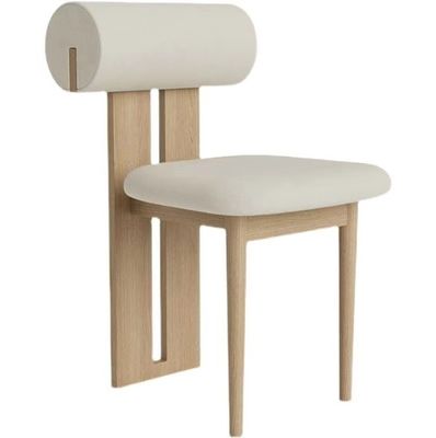 Material de cubierta de terciopelo / lana de cordero asiento blando silla de comedor silla para el hogar muebles salón y hotel diseño de muestra moderna