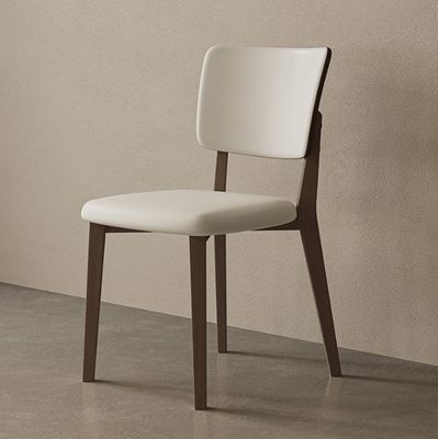 Muebles para el hogar Muebles clásicos de madera silla de comedor de roble moderno Muebles de salón Muebles de madera maciza PU acabado de cuero Nitrolacquer