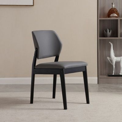 Cuero PU marco de madera sólida Nitrolacquer acabado silla de comedor para comedor restaurante muebles de sala de estar y hotel