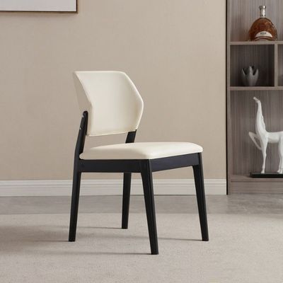 Cuero PU marco de madera sólida Nitrolacquer acabado silla de comedor para comedor restaurante muebles de sala de estar y hotel