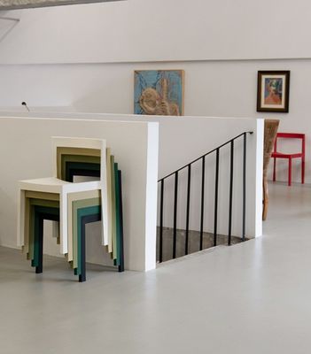 Muebles de comedor silla de comedor de madera resistente para el salón bar de restaurante moderno europeo