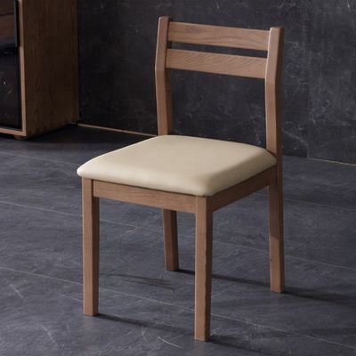 Sillones de restaurante y comedor de madera sólida moderna y simple nórdica