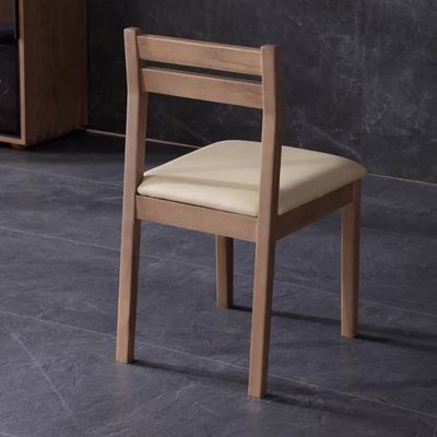 Sillones de restaurante y comedor de madera sólida moderna y simple nórdica