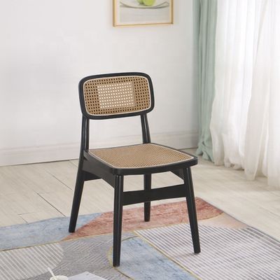 Silla plegable de ratán NO Plegable de estilo simple de malla de ratán respaldo de espalda silla de comedor de madera sillas de mimbre de ratán