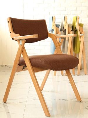 Silla plegable Tejido de roble Madera de metal sillas plegables para comedor para eventos W50*D60*H82CM Muebles de comedor