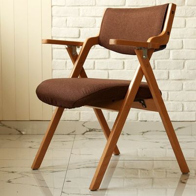 Silla plegable Tejido de roble Madera de metal sillas plegables para comedor para eventos W50*D60*H82CM Muebles de comedor