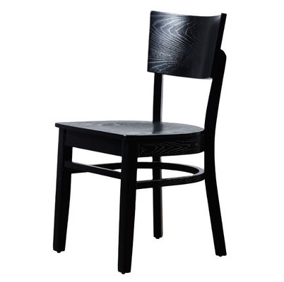 Silla de madera sólida completa en estilo moderno nórdico para restaurantes y ocio familiar