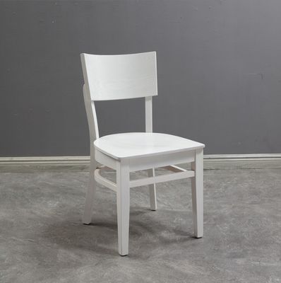 Silla de madera sólida completa en estilo moderno nórdico para restaurantes y ocio familiar