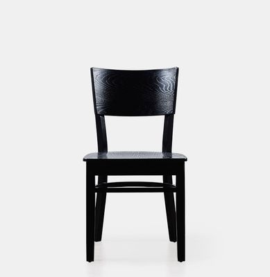 Silla de madera sólida completa en estilo moderno nórdico para restaurantes y ocio familiar