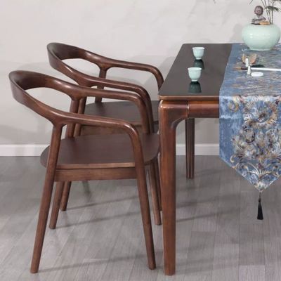 Sillones de madera de cuero de PU moderno sillas para el salón del hotel muebles sillas de comedor sillas de comedor de madera maciza silla de comedor específica