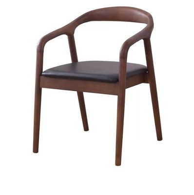 Sillones de madera de cuero de PU moderno sillas para el salón del hotel muebles sillas de comedor sillas de comedor de madera maciza silla de comedor específica