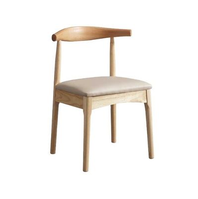 Silla de comedor de nitrolacquer de ratan y madera sólida para muebles de hoteles y restaurantes en estilo moderno nórdico