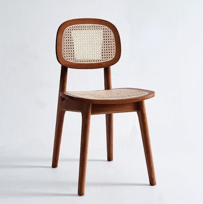 Silla de comedor moderna de ratán para hoteles de lujo Muebles para el hogar en roble natural
