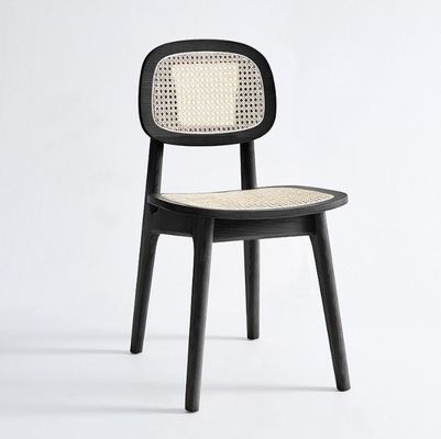 Silla de comedor moderna de ratán para hoteles de lujo Muebles para el hogar en roble natural