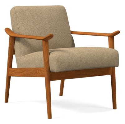Agregue comodidad y elegancia a su sala de estar con la silla de sofá de madera W67*D79*H78 CM