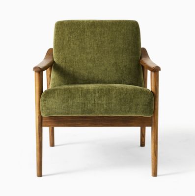Agregue comodidad y elegancia a su sala de estar con la silla de sofá de madera W67*D79*H78 CM