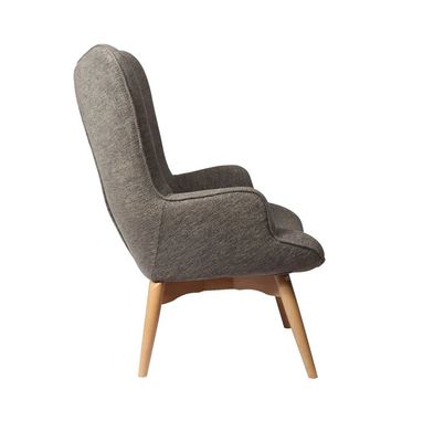 Sillones de madera Sofá silla tapizada Moderna silla de descanso de madera maciza silla de descanso con taburete Muebles de sala de estar