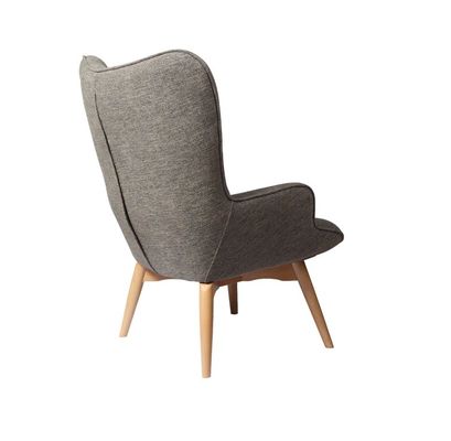 Sillones de madera Sofá silla tapizada Moderna silla de descanso de madera maciza silla de descanso con taburete Muebles de sala de estar