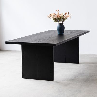 Muebles de mesa de madera para el hogar moderno Mesa de comedor de madera maciza para el comedor