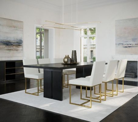 Muebles de mesa de madera para el hogar moderno Mesa de comedor de madera maciza para el comedor